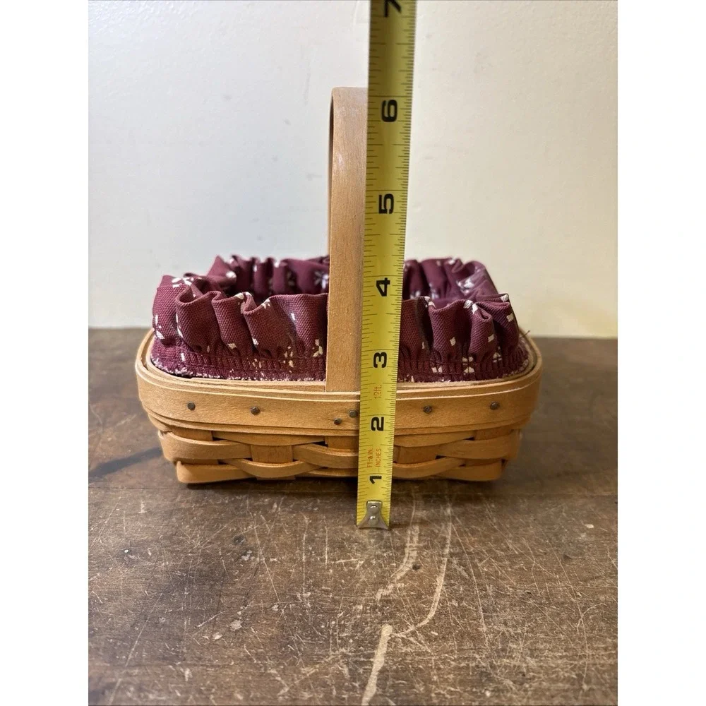Longaberger Basket Horizon Of Hope Handwoven American Cancer Society 1996  Combo